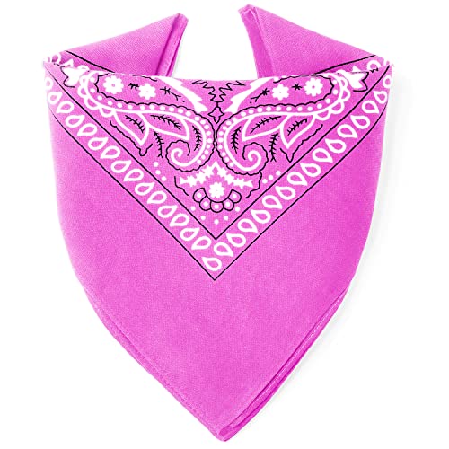 Karl Loven EL BANDANA - Estampado Paisley - 100% Algodón - Máximo grosor - 20 Colores Exclusivos - Rosa