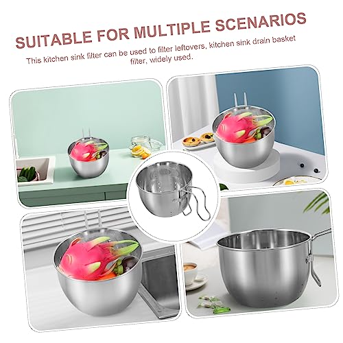 Colador para fregadero de cocina en acero inoxidable miniatura 5