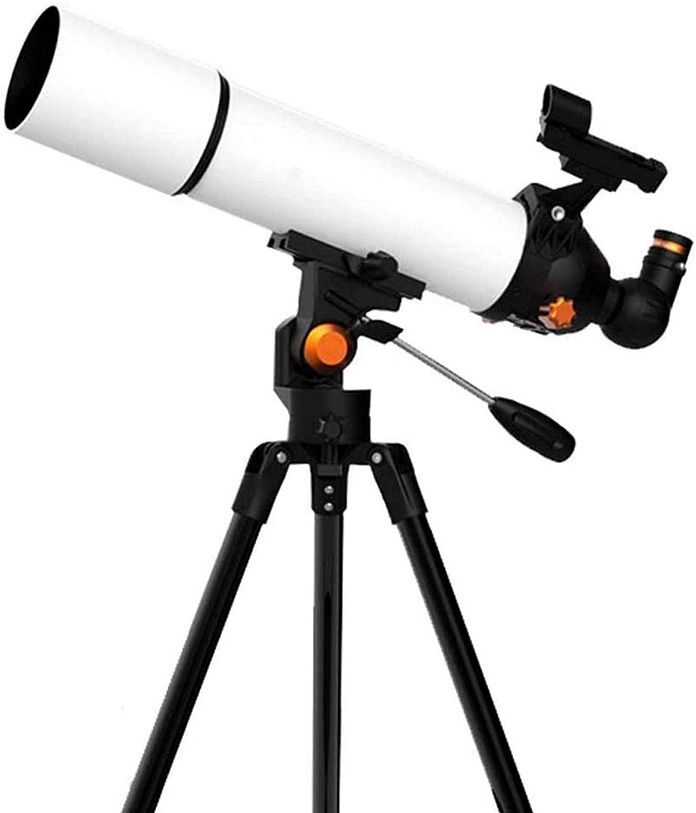 Teleskop dla dorosłych 500x80mm ze statywem i plecakiem, przenośny teleskop dla początkujących dzieci, luneta podróżna z okularem 10mm, 23mm i lustrem wyprostowanym 90 stopni