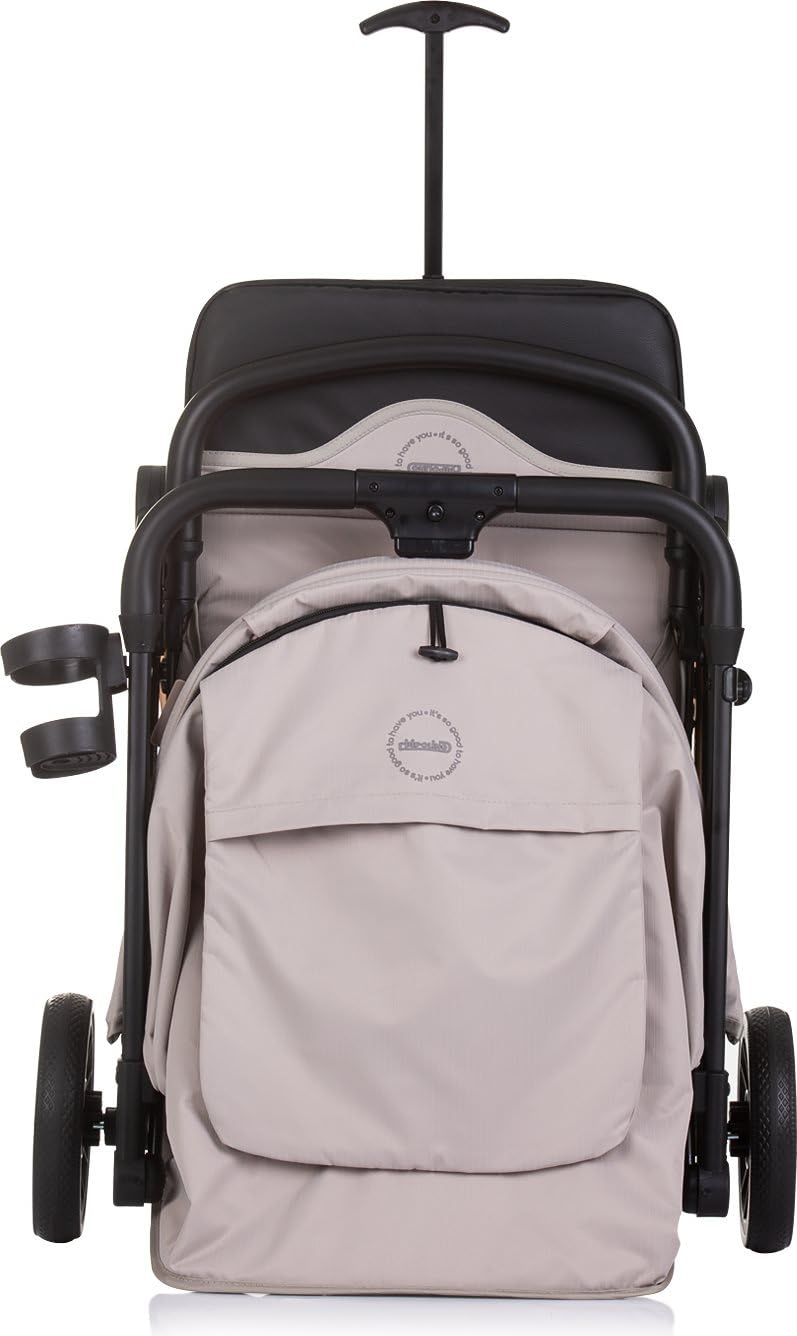 Chipolino carrozzina, passeggino Pixie pieghevole cestino portabicchieri 22 kg, colorazione:marrone chiaro