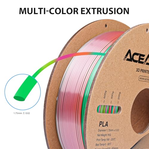 Filamento PLA arcoíris para impresora 3D de 2.2 lbs - Fernando Cortés Filamento PLA arcoíris para impresora 3D de 2.2 lbs - Fernando Cortés