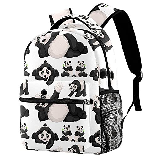 Sac à dos panda pour filles et garçons avec porte-bouteille