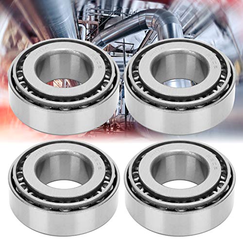 Lot de 4 roulements pour moyeu de roue de remorque avec essieux de 25 mm, roulements 32205, roulements rotatifs silencieux à haute vitesse et durables pour roulements à rouleaux coniques.