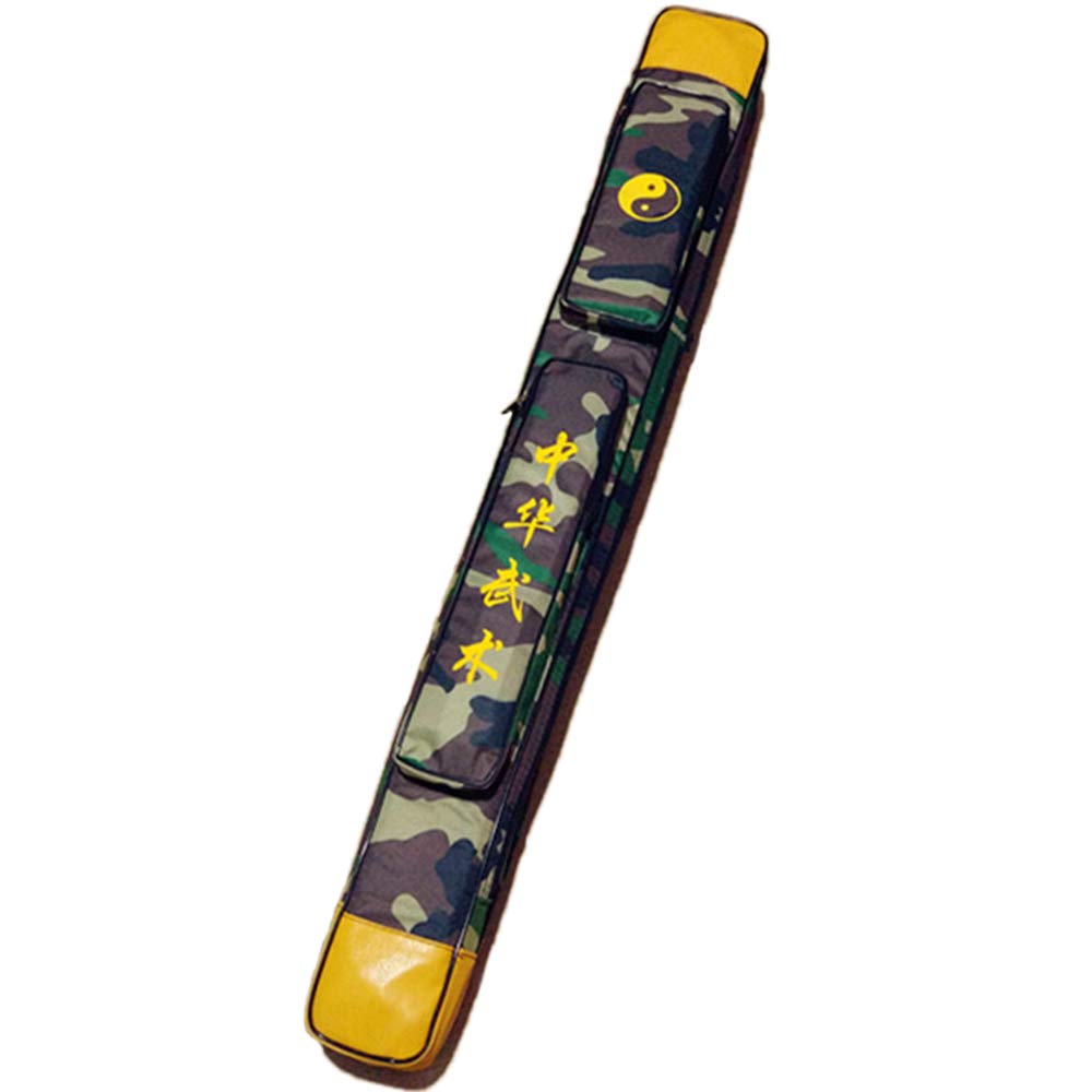 Funda para Espada de taichí, Estuche De Transporte Tai Chi, Espada Multifuncional Armas Una Y Doble Capa Camuflaje Tela Oxford con PU,Double Layer(Double Layer)