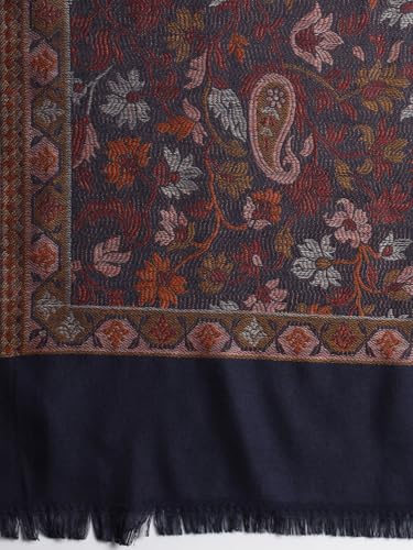 Image of Zamour Faux Pashmina Soft Jamawar Woven Jacquard Shawl for Men