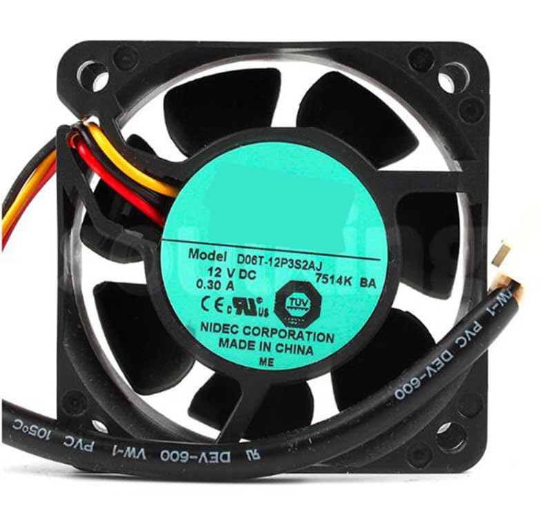 Ventilateur 60mm D06T-12P3S2AJ 12V pour refroidissement de boîtier PC