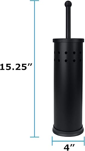 Miniatura 2 de Blue Donuts Escobilla de inodoro y soporte - Soporte para escobillas, escobilla de inodoro con soporte, cepillo limpiador de inodoro y soporte,