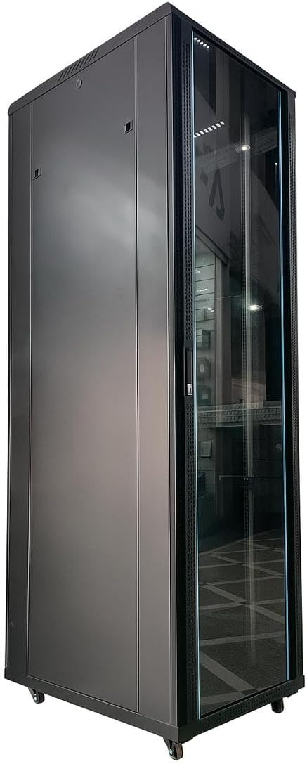 XForm Floor Stand Server Rack Cabinet 42U 600mm W x 800mm D x 2000mm H come with 1 Shelf + 4 Fan