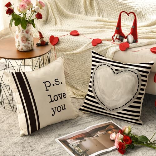 Housse de coussin Saint-Valentin 40x40 cm pour changer de déco sans effort - 5