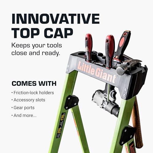 image for Little Giant Ladders, MightyLite 2.0, 4' Stepladder with Ground Cue, F