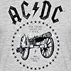 Spreadshirt AC/DC for Those About to Rock Logo with Cannon Men's T-Shirt, 4XL, Heather Grey #2