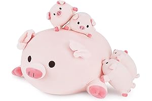 Adorable 5-Piece ZMK Pig Family: A Cuddle-Worthy Companion!