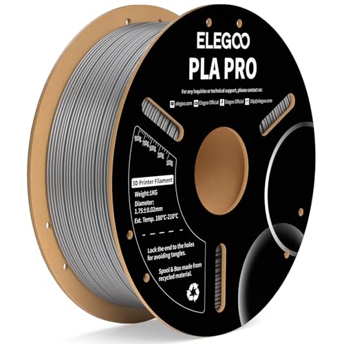 ELEGOO PLA PRO 3D Printer Filament 1.75mm Silver 1KG