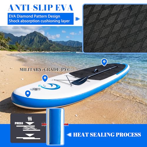 Miniatura 3 de Tabla De Surf De Remo Hinchable Funwater 335 82 15 Cm Sup Duradero Para Todos Los Niveles Incluye Tabla De Surf De Remo, Remo Adj, Bomba, Mochila De Viaje Isup, Correa, Bolsa Impermeable