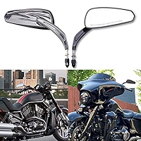LDJXDADI Motorrad-Rückspiegel Chrom - Für Harley Sportster/Road