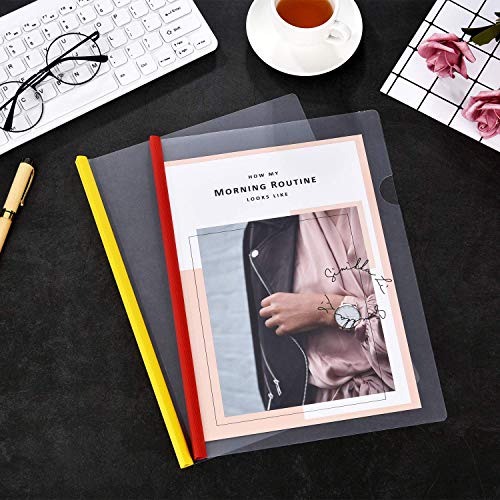 Forsun 80006063 20 Pieces A4 Sliding Bar Binder Transparent Report Covers Folder thumb #3