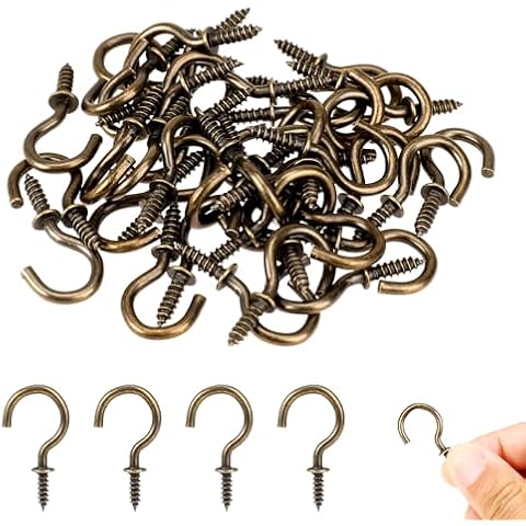 KALIONE 40 Pack Heavy Duty Screw Hooks Cover