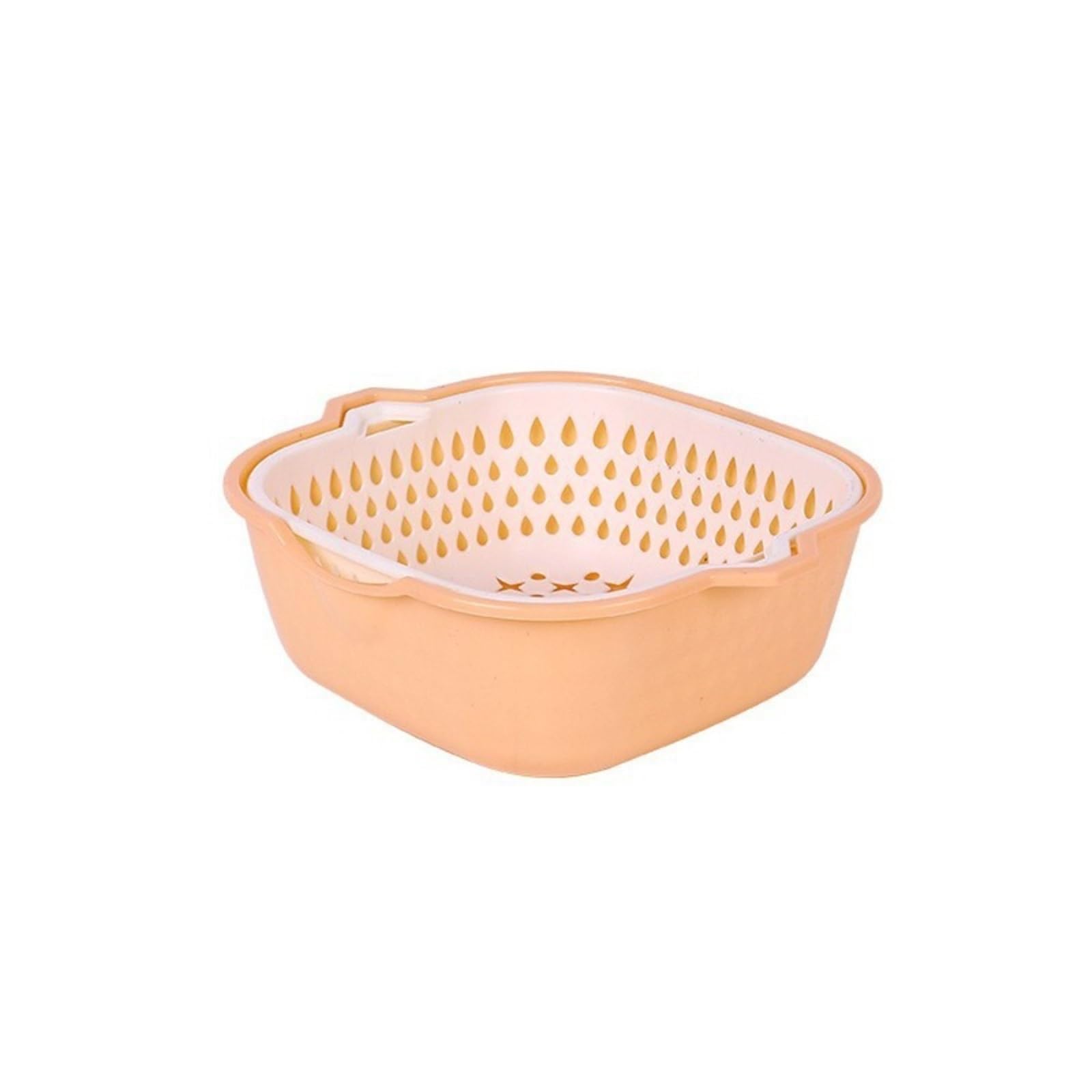 Escurridor de doble capa, bandeja frutas for cocina, 2 uds Para Cocina