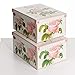 SET DE DOS Cajas de almacenamiento en cartón, tamaño grande, 2 unidades, modelo ROSAS