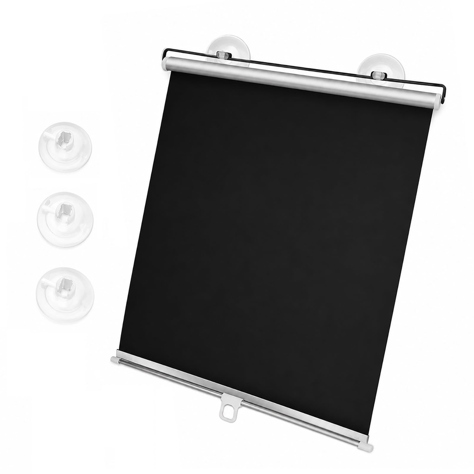 Tende Oscuranti per Finestre con Ventose, Tenda a Rullo Oscurante Senza Fori, Parasole Retrattile Protezione Solare, Termica Isolante per la Privacy, per Ufficio Casa Bagno(65Wx125H cm)