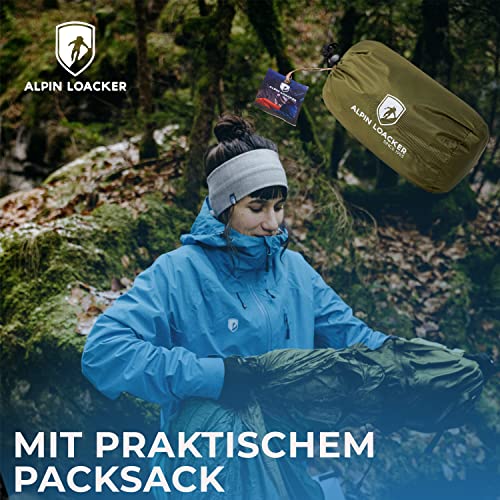 Alpin Loacker Bivvy Bag Waterproof & Ultralight I Breathable Sleeping Bag Protective Cover + Sleeping Bag Cover I Emergency Sleeping Bag I Bivouac Sleeping Bag I Only 400 g