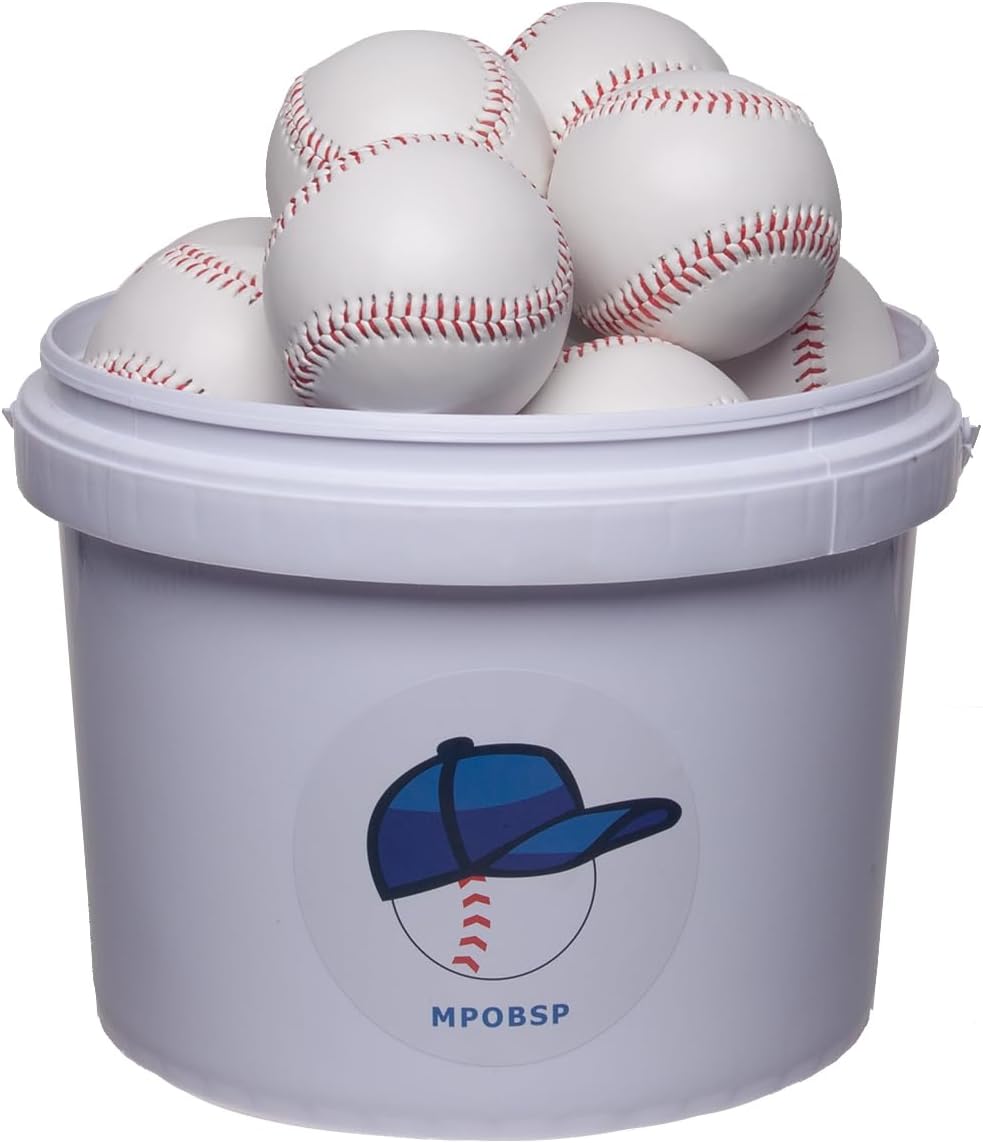 Practice Baseballs Yellow Dimpled Baseball Real Ball for Pitching Machine Ideal for Outdoor Team Sports & Baseball Players Training and Practice (140g Real Hardball Baseball, 12)