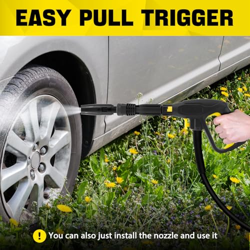 Hierbla Replacement Pressure Washer Gun with Extension Wand, for Replacing Karcher Electric Pressure Washers Handle,2175PSI for Karcher K2 K3 K4 K5 K6 K7 Hose Quick Connect System(Upgraded Version) 6 Hierbla Replacement Pressure Washer Gun with Extension Wand, for Replacing Karcher Electric Pressure Washers Handle,2175PSI for Karcher K2 K3 K4 K5 K6 K7 Hose Quick Connect System(Upgraded Version) - Image 6
