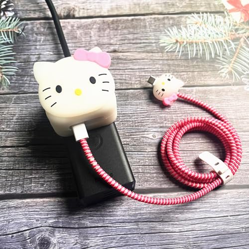 ANFTF Funda protectora para Apple 35W Dual USB-C adaptador de cargador, bonita cubierta protectora de cargador 3D, diseño único de dibujos animados para iPhone/iPad/MacBook cargador rápido (IPCA-01)