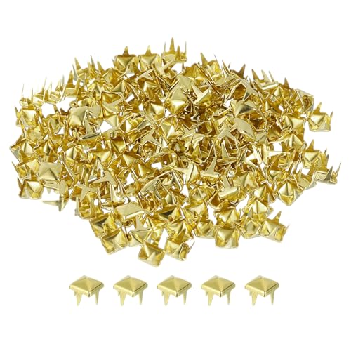 uxcell 100pc rivets pyramide 4mm pour vêtements et cuir