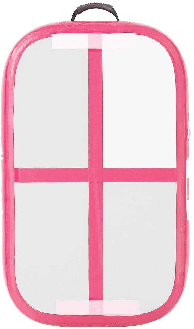 FBSPORT Airtrack - Tappetino da ginnastica con pompa ad aria, spessore 20 cm, spessore 60 cm, con borsa per il trasporto, per casa, esterni, yoga