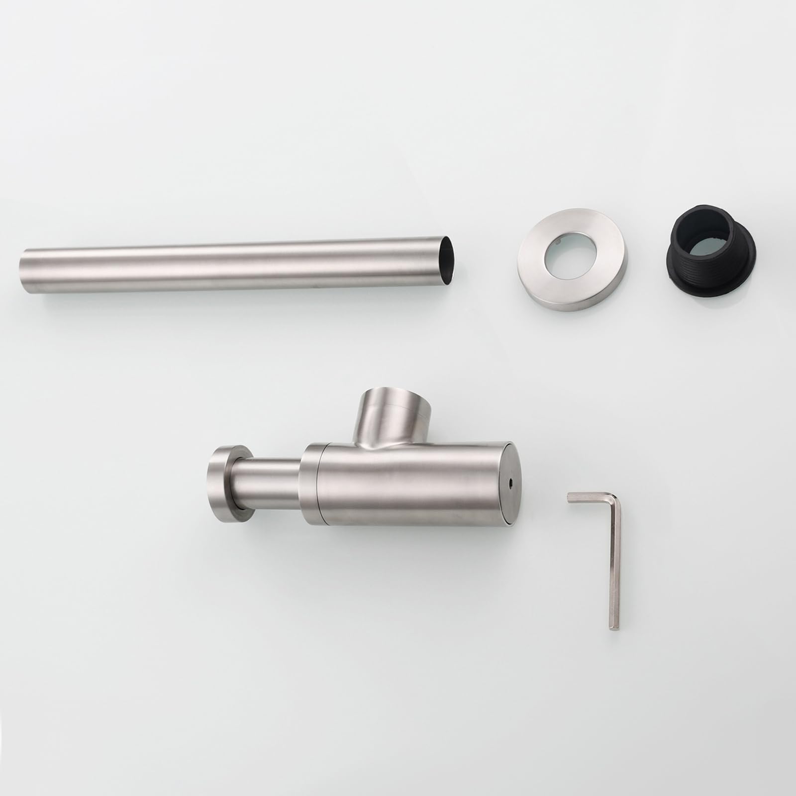 Siphon Waschbecken Mit Pop Up Ablaufventil,Geruchsverschluss,Verstellbares Abflussrohr,Bächlein Siphon Für Die Küchenspüle,Niversal Abflussrohr 1 1/4"