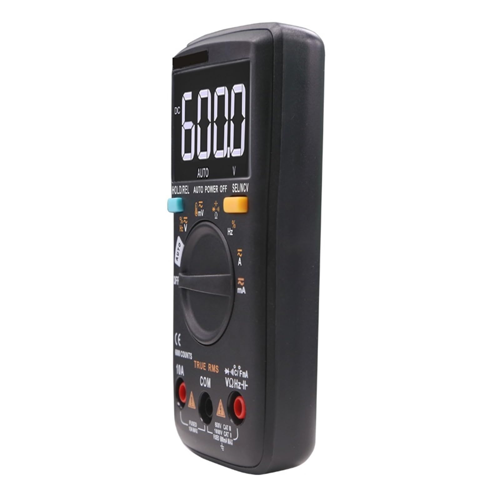 Cyfrowy Multimetr 6000 Zlicza Auto Back Light Woltomierz AC/DC Tester Próbnik Elektroniczny Częstotliwość Dioda Temperatura Szybko Dokładnie Łatwy Odczyt(RM109)