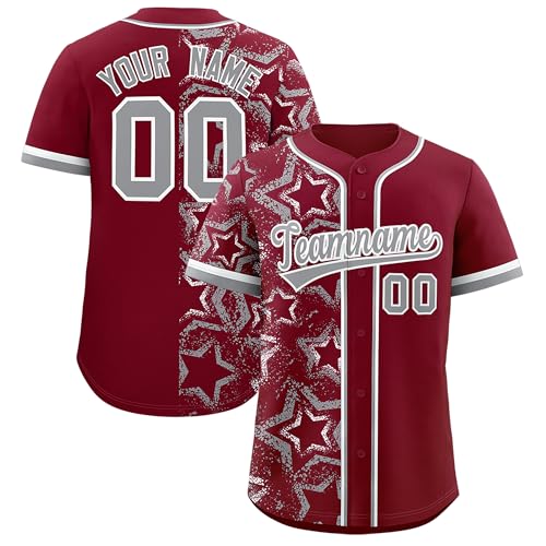 Custom Pattern Baseball Jersey Stitched or Printed Your Team Name Number Personalized Baseball Shirt for Men Women Kids