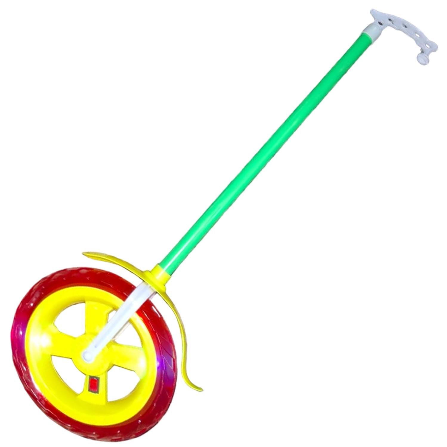 Big Plastic Single Wheel Push Run Toy with Handle | Push Pull Along Big Wheel Toy for Kids - Pack of 1 (B0D99ZPS1N) Amazon Price History, Amazon Price Tracker