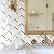 Tile Generation NBG-3 Chevron White and Gold Metal Stainless Steel Polished Marble Tile (10 Sheets)