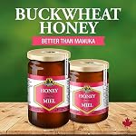 Dutchman’s Gold Buckwheat Honey | Unpasteurized Dark Honey | Robust, Full-Bodied Flavour | European & Canadian Buckwheat Blossoms | 1 kg