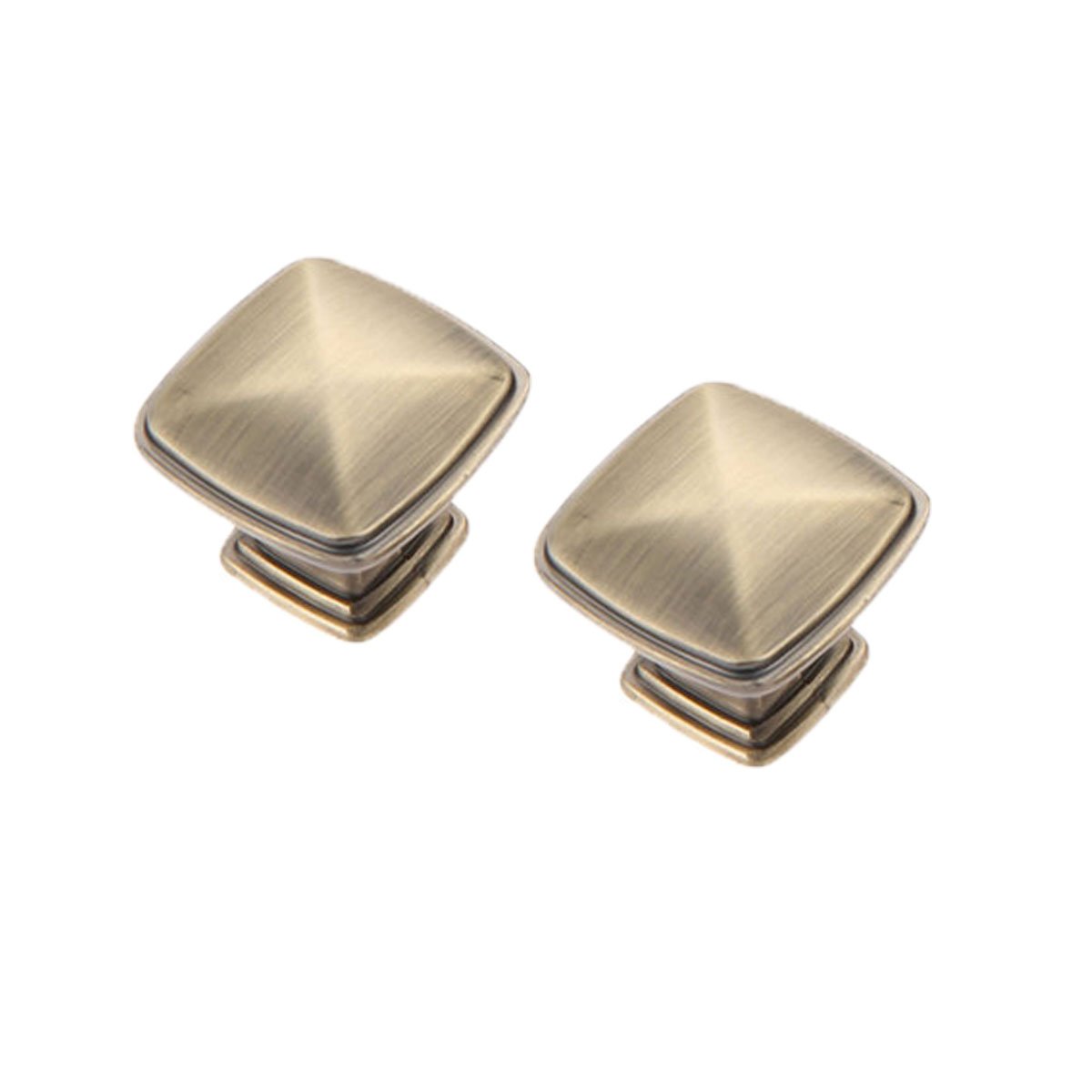 Sajmakuwla Style A Antique Brass Cabinet Drawer Handles 2Pcs, Zinc Alloy Kitchen Knobs Pulls Hardware Hole Distance 96Mm 128Mm(,Single Hole)