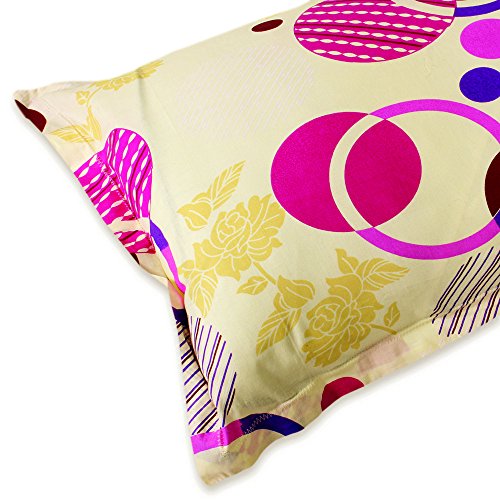 Image of Story@Home 210 TC Spark Collection Cotton 1 Single Bedsheet with 1 Pillow Cover (Cream)