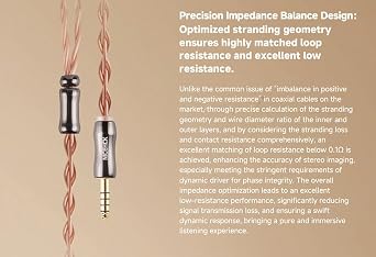 NICEHCK Fall 18.6 AWG Large Diameter IEM Cable,ConductorsRefined Bilayer Coaxial with Interchangeable 3.5mm/4.4mm OFC Gold Plug, PlatedSleeve Replacement Cable for Audiophile (OFC 3.5mm 2Pin)