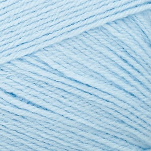 Image of Lion Brand Yarn 550-106B Pound of Love Yarn, Pastel Blue | Large Skein Everyday Basic 100% Acrylic Worsted Weight Knit Fiber for Baby Blankets, Classic Afghans, Sweaters, Scarf Sets