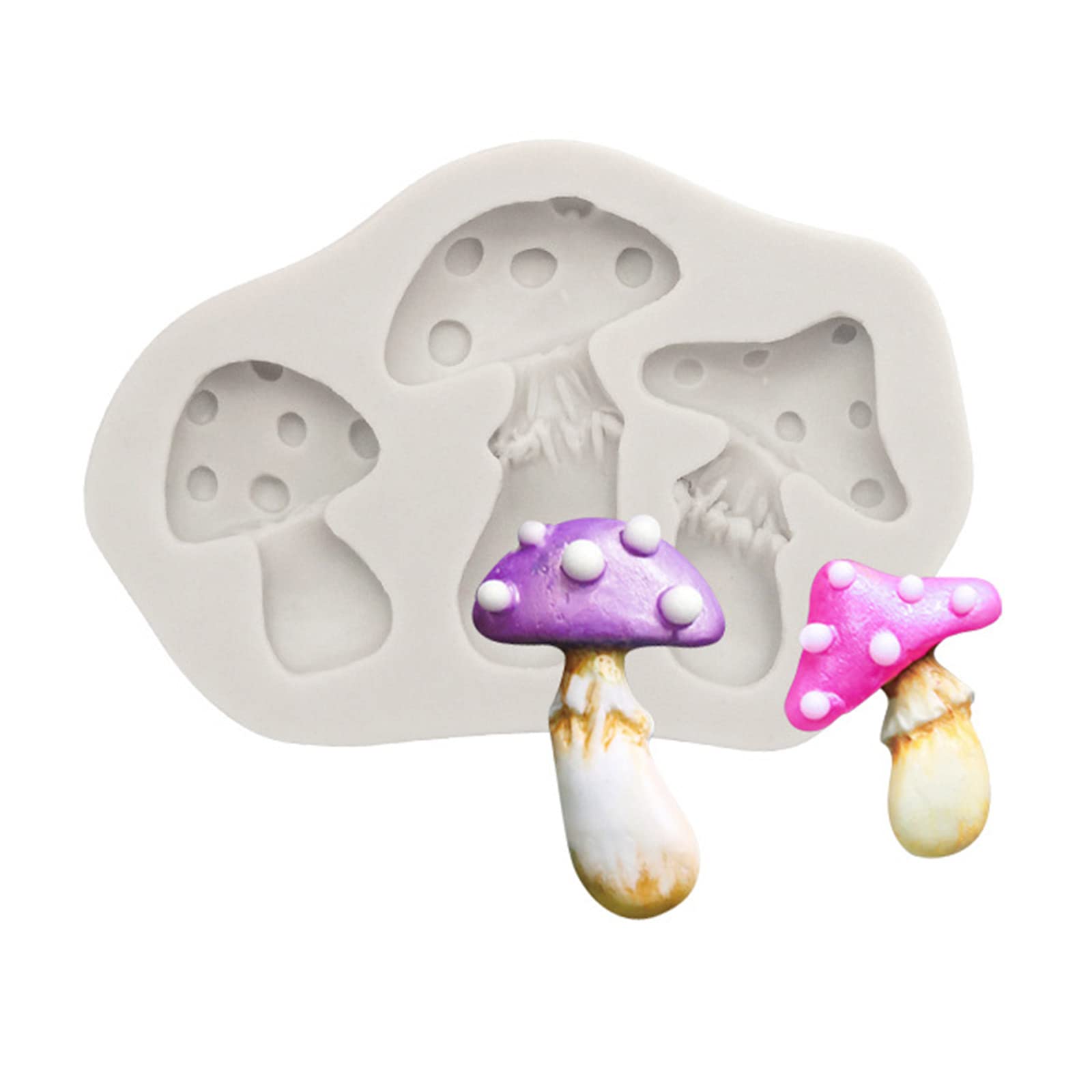 Moule En Silicone Champignon - Pour Gâteaux, Chocolats, Glaçons, Décorations, Résistant Au Four Et Micro-ondes