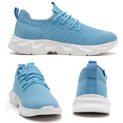 Image of DLWKIPV Womens Walking Shoes Slip On Sneakers Tennis Shoes Running Sport Workout Gym Shoes Athletic Non Slip Lightweight Breathable Fashion Casual Shoes for Travel Work
