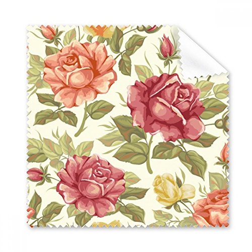 Cadeau chiffon de nettoyage rose aquarelle pour verres x5