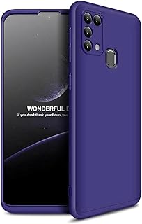 جراب حماية خلفي متوافق مع موبايل Samsung Galaxy M31 ، مصنوع من جل السيليكون الناعم والمطاط مضاد للصدمات بلمسة نهائية غير لامعة وبطانة داخلية القماش للكاميرات (كحلي)