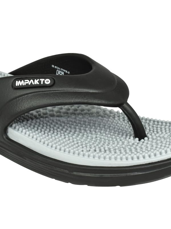 Image of Impakto by Ajanta Classic Slippers for Men | Stylish, Comfortable & Lightweight Flip Flops for Men's | Flexible & Durable | Flat, Rubber, Anti Skid, Soft Daily Use Chappal