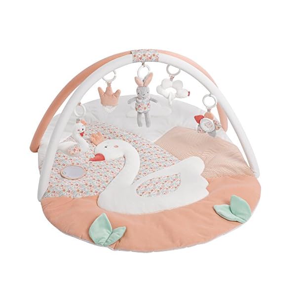 Fehn 062144 3-D-Activity-Decke Schwanensee | Spielbogen mit 5 abnehmbaren Spielzeugen für Babys Spiel & Spaß von Geburt…