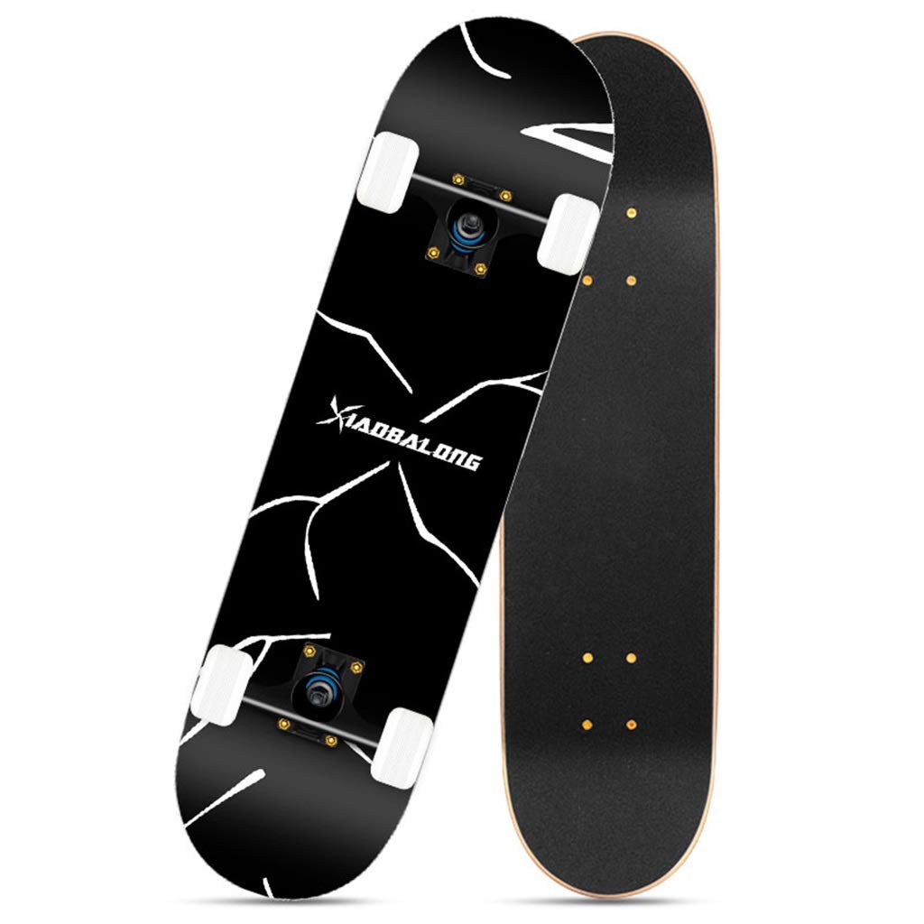 Skateboard Complet Planche à roulettes Planche à roulettes 9 couches Decks 31x8 pouces Pro Complete Skate Board Longboards en bois d'érable pour érable canadien Double Kick Concave Standard et Trick
