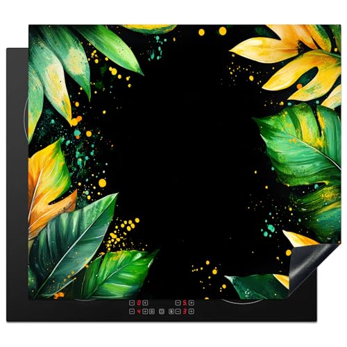 KitchenYeah© Herdabdeckplatte 60x52 cm Einteilig Abdeckplatten Cerankochfeld Abdeckung Ceranfeld Herdplattenabdeckung Induktionsmatte Blätter - Grün - Gelb - Farbe - Dschungel KitchenYeah© Herdabdeckplatte 60x52 cm Einteilig Abdeckplatten Cerankochfeld Abdeckung Ceranfeld Herdplattenabdeckung Induktionsmatte Blätter - Grün - Gelb - Farbe - Dschungel