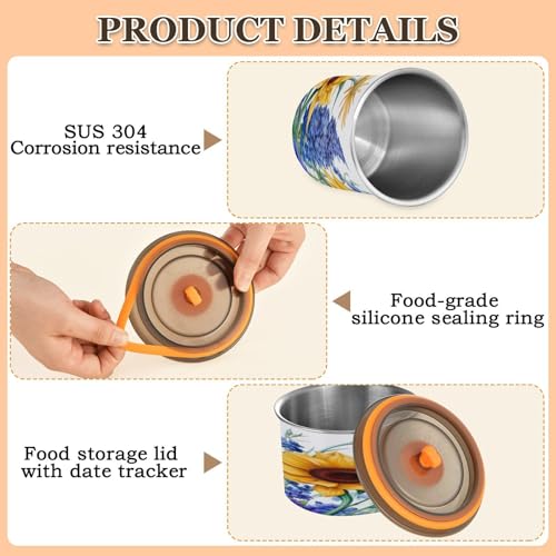 Envase hermético para café de acero inoxidable 500 ml miniatura 4