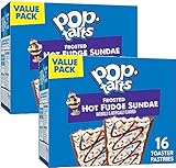 Pop Tarts Frosted Hot Fudge Sundae Breakfast Toaster Pastries 27 oz (2) Box (SimplyComplete Conversion Chart Bundle) for Kids Snack, Value Pack Snacking at Home School Office or with Friends Family